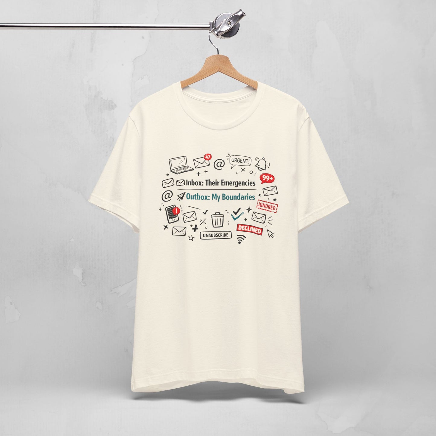 Their Emergencies My Boundaries T-Shirt - Digital Detox Tee for Women