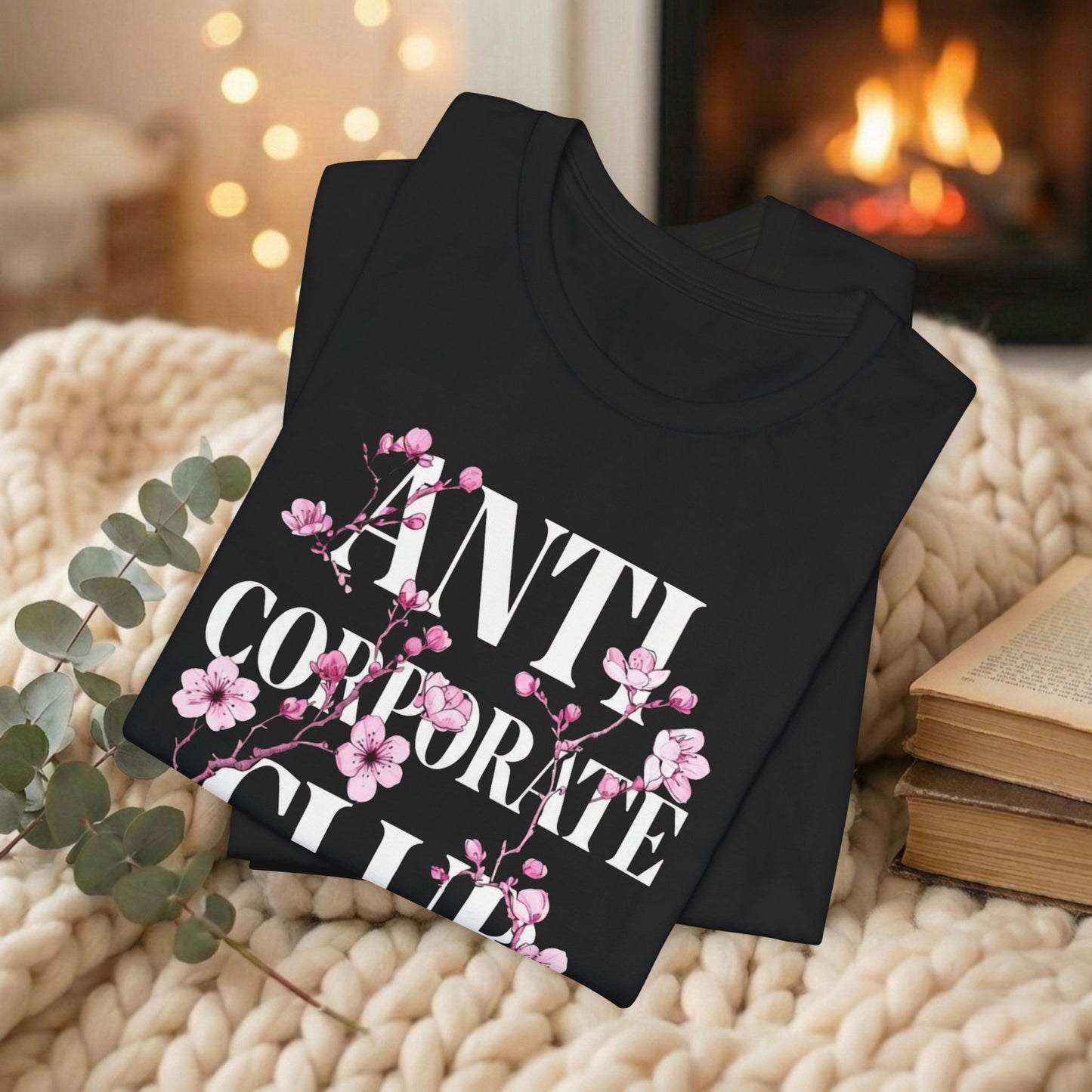 Anti Corporate Humor | Cherry Blossom Graphic Tee