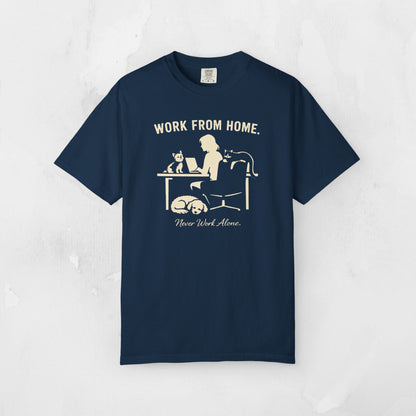 Never Work Alone-  Cute Pet Co-Workers, Graphic Tee