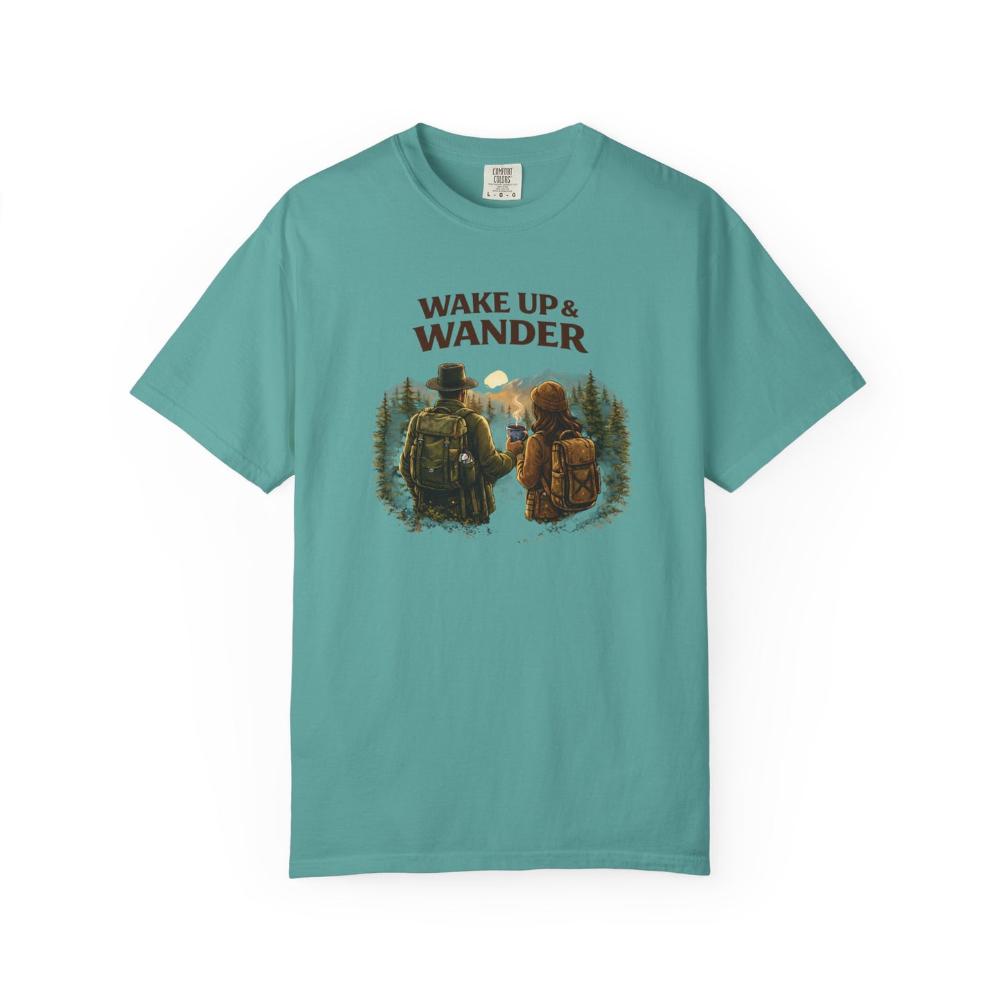 Wake Up & Wander T-Shirt — Adventure Hiking Graphic Tee