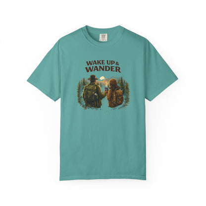 Wake Up & Wander T-Shirt — Adventure Hiking Graphic Tee