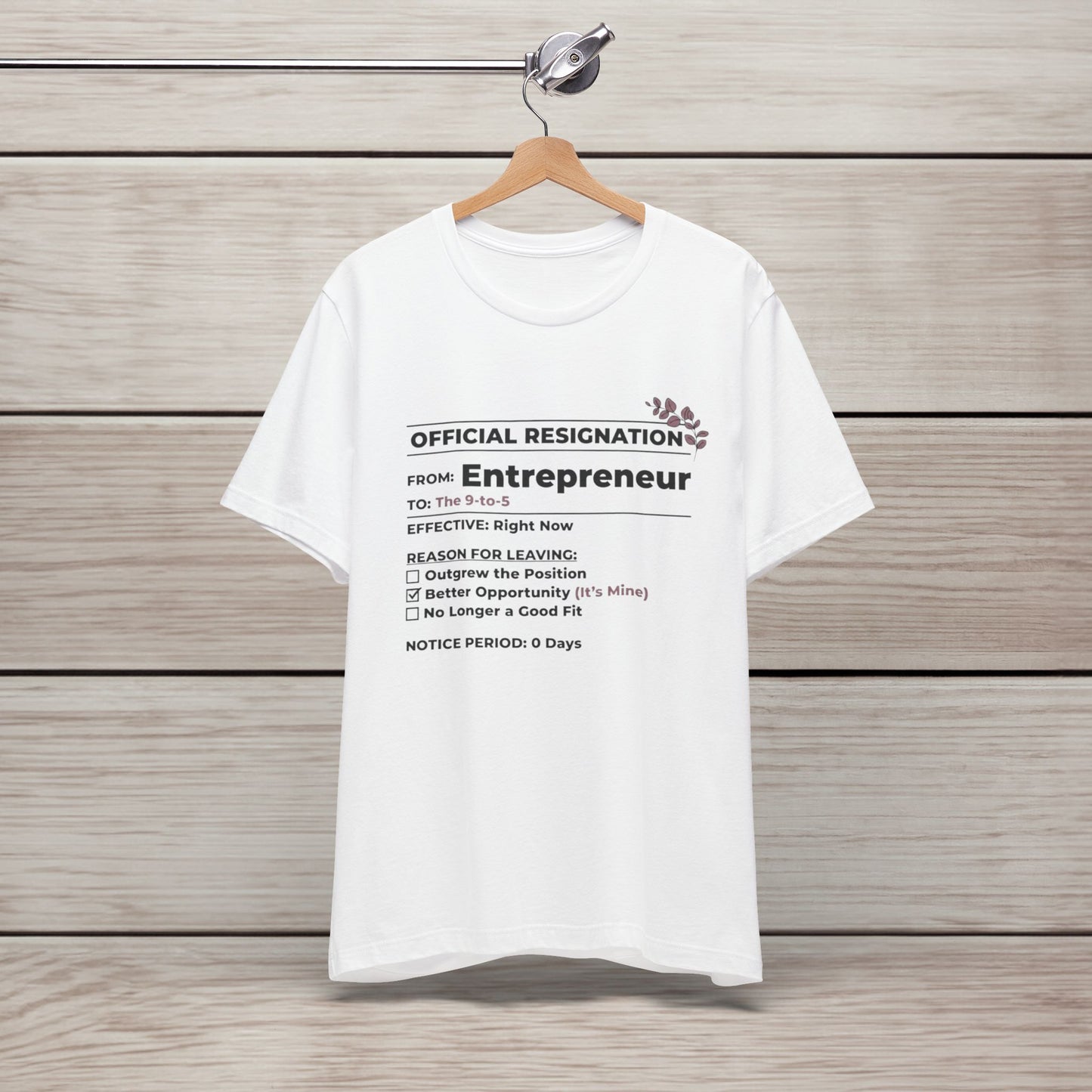 Official Resignation Tee