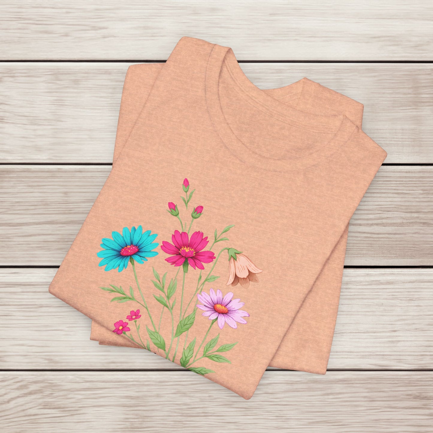 Floral 'Pause. Breathe. Bloom.' Tee