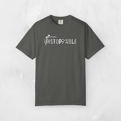 Unstoppable T-Shirt - Animal Print Word Art Tee for Women Entrepreneurs