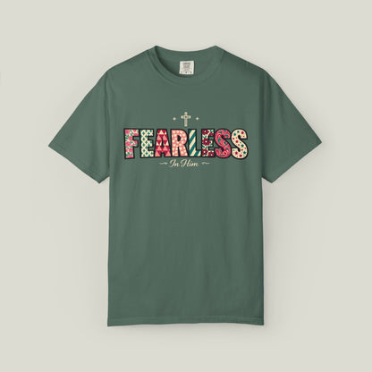 Fearless T-Shirt - Faith-Based Word Art Tee for Christian Entrepreneurs
