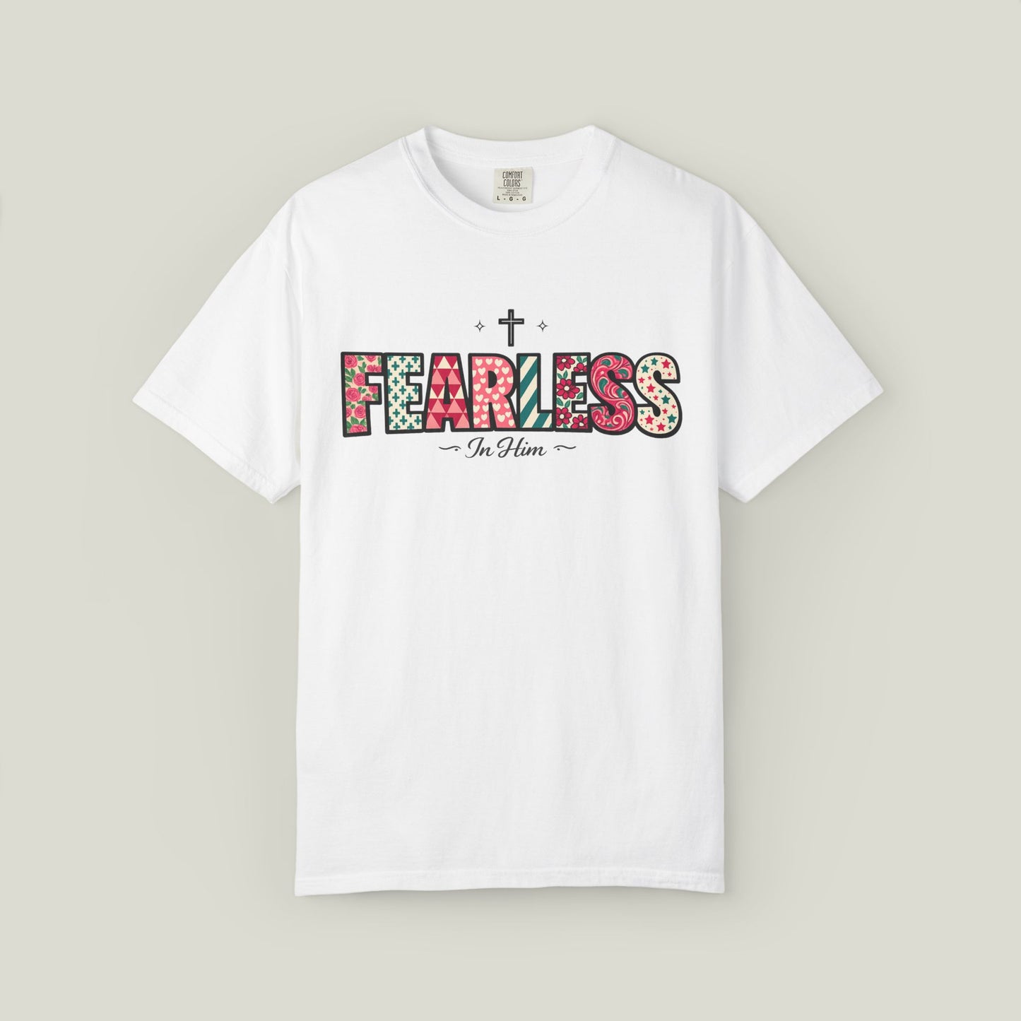 Fearless T-Shirt - Faith-Based Word Art Tee for Christian Entrepreneurs