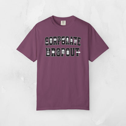 Corporate Dropout Icon Graphic Tee | Collegiate Graphic Shirt