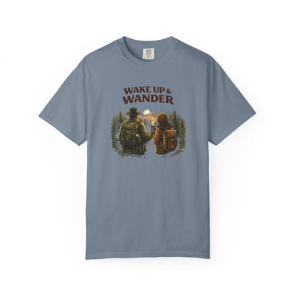 Wake Up & Wander T-Shirt — Adventure Hiking Graphic Tee