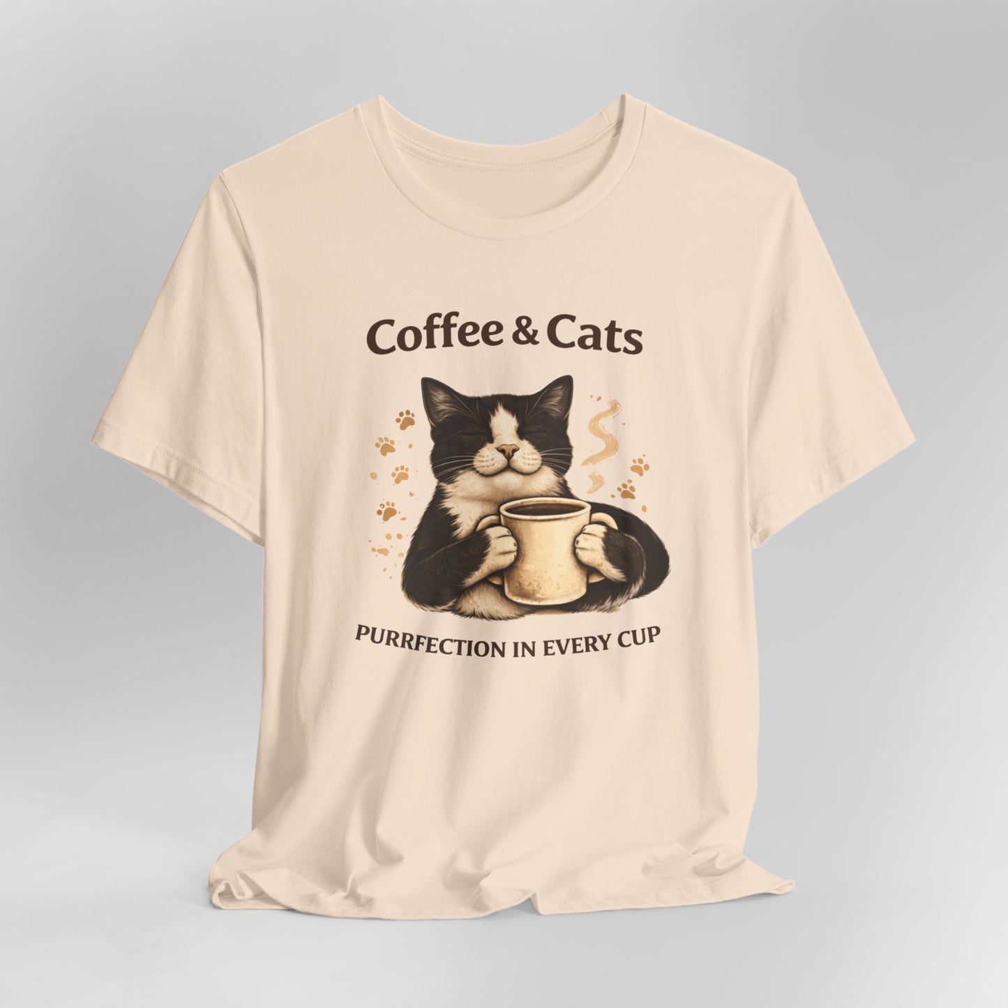 Coffee & Cats, Purrfection in Every Cup T-Shirt