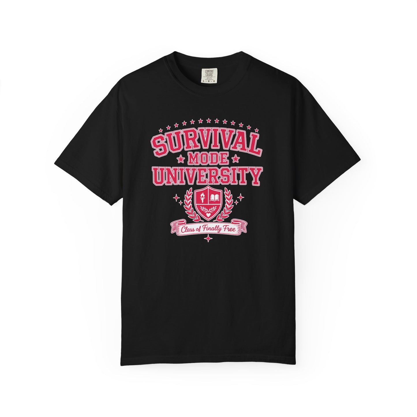Survival Mode University Graphic Tee | Class of Finally Free