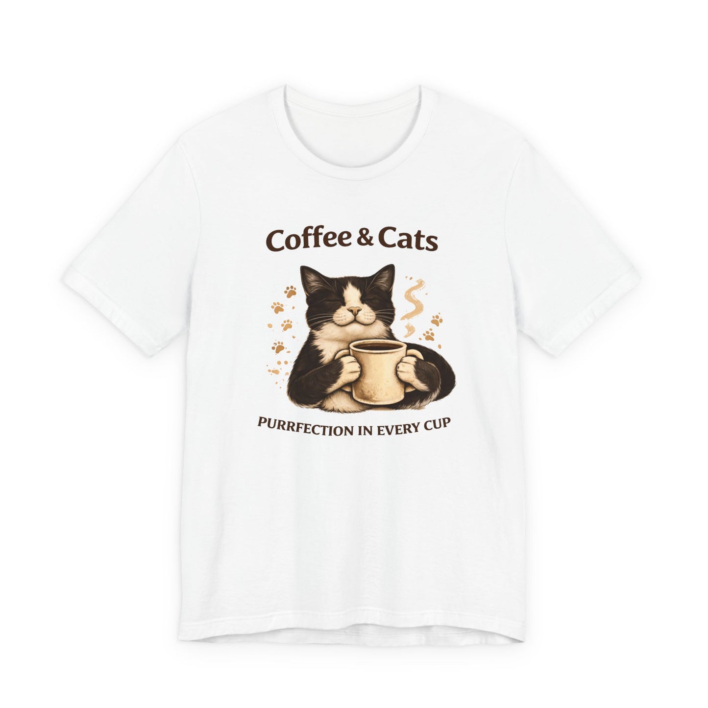 Coffee & Cats, Purrfection in Every Cup T-Shirt
