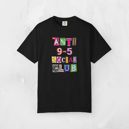 The Anti 9-5 Social Club Tee | Retro Graphic T-Shirt for Women