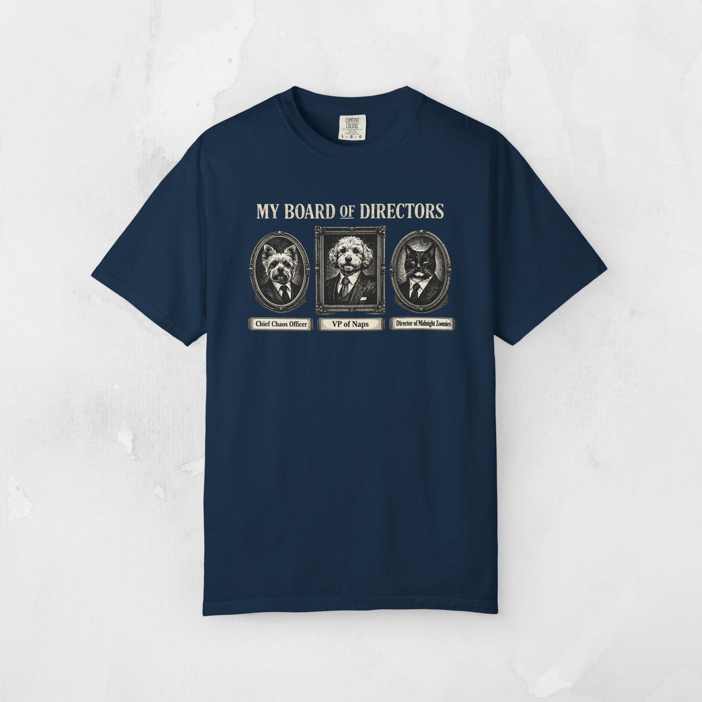 My Board of Directors T-Shirt — Vintage Portraits of Dogs Tee