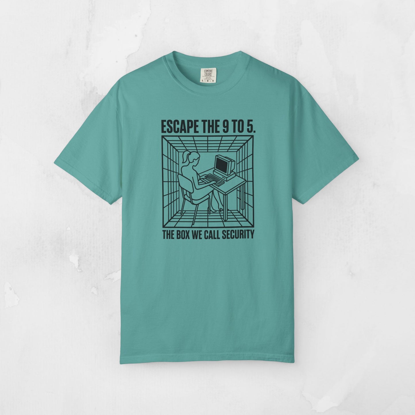 Escape the 9 to 5 T-Shirt — Retro Office Escape Graphic Tee