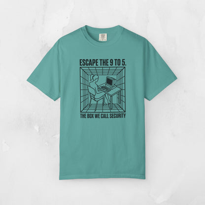 Escape the 9 to 5 T-Shirt — Retro Office Escape Graphic Tee