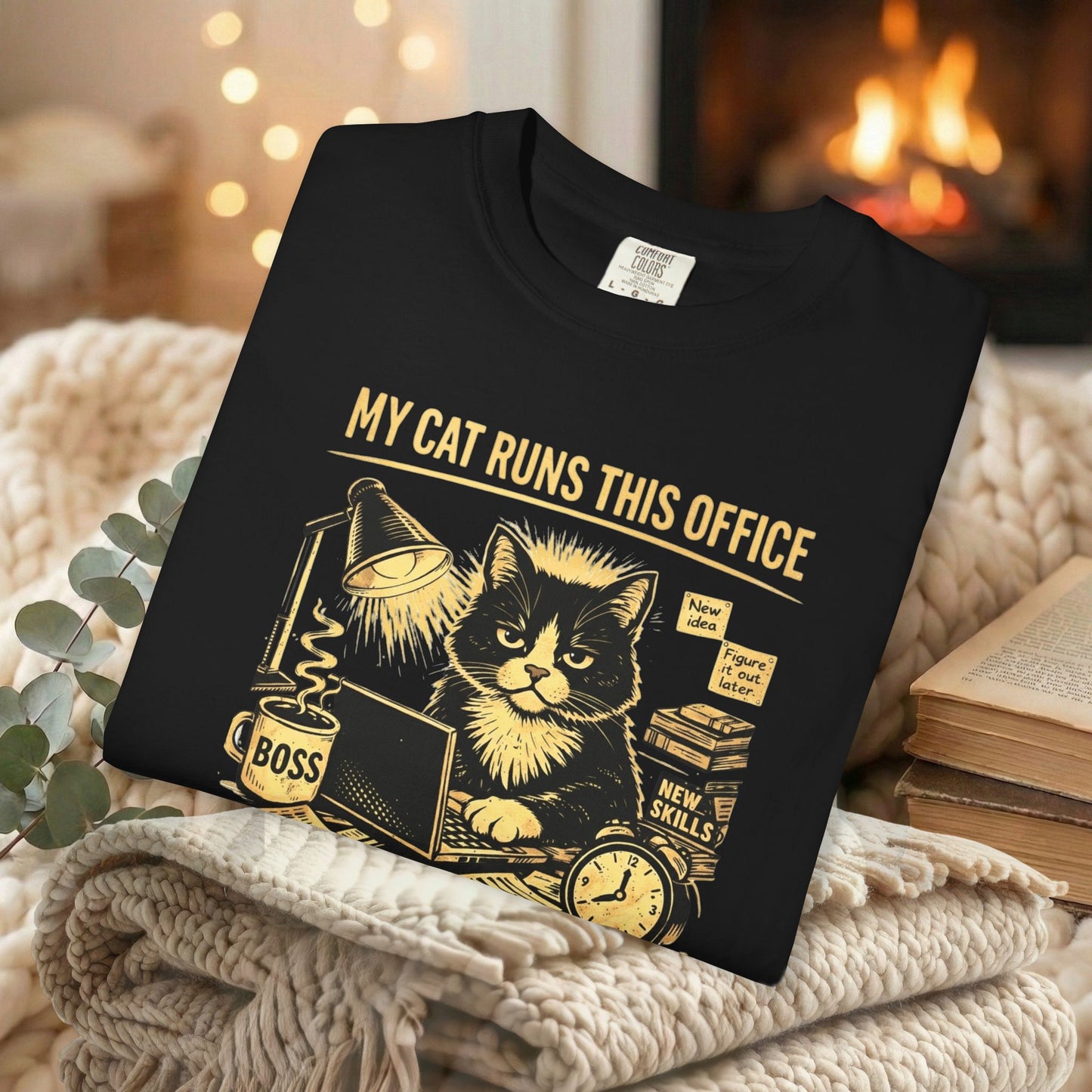 My Cat Runs This Office, I Just Pay The Bills - Graphic Tee