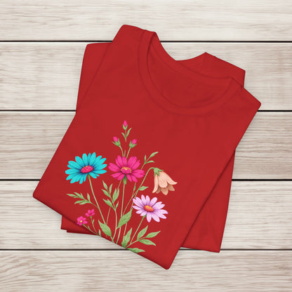 Floral 'Pause. Breathe. Bloom.' Tee