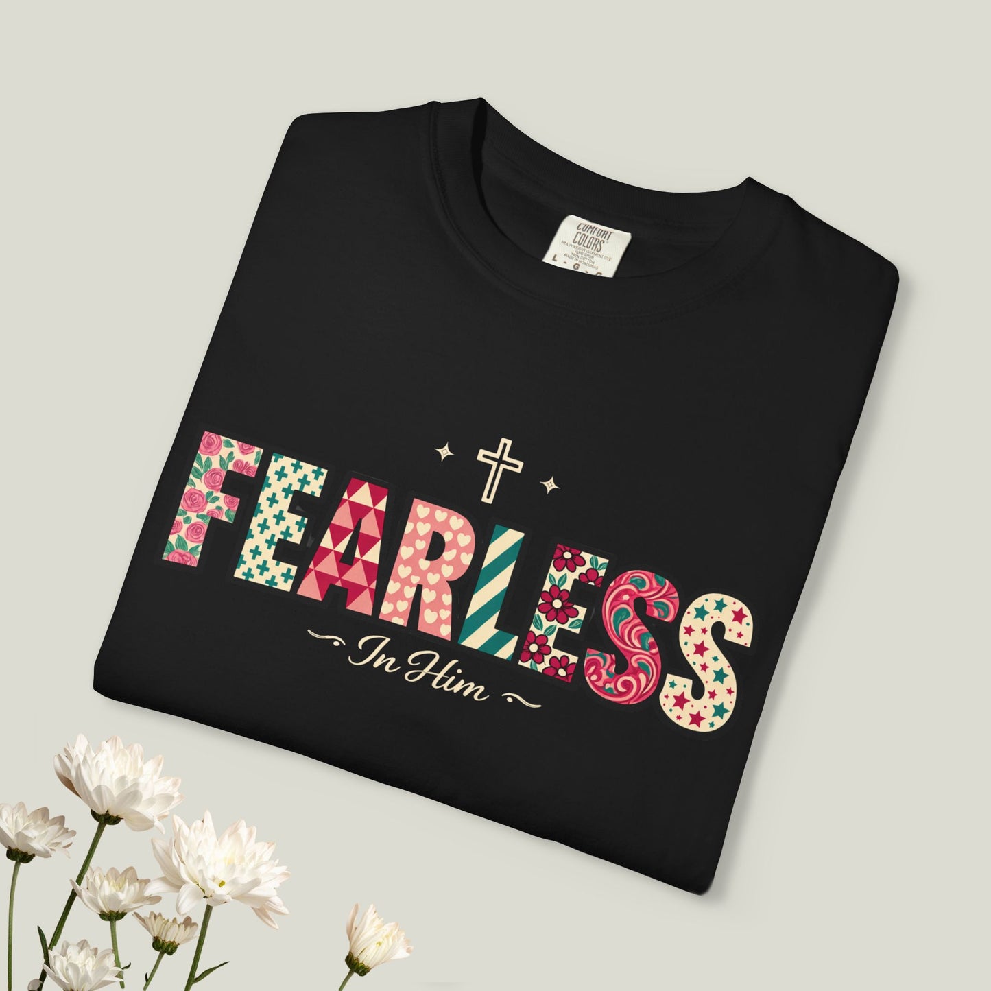 Fearless T-Shirt - Faith-Based Word Art Tee for Christian Entrepreneurs