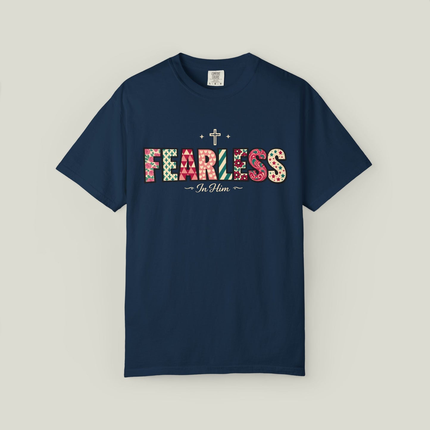 Fearless T-Shirt - Faith-Based Word Art Tee for Christian Entrepreneurs