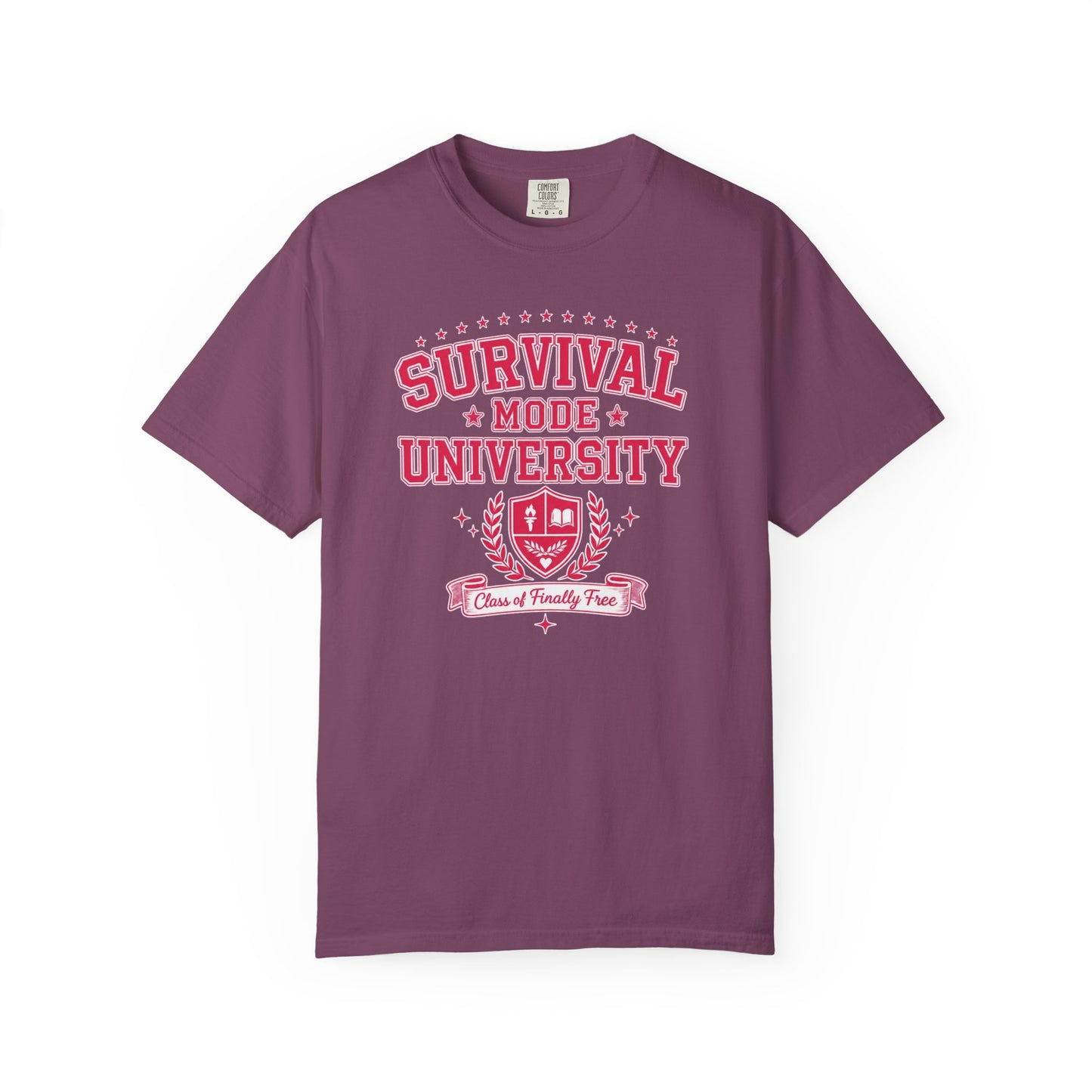 Survival Mode University Graphic Tee | Class of Finally Free