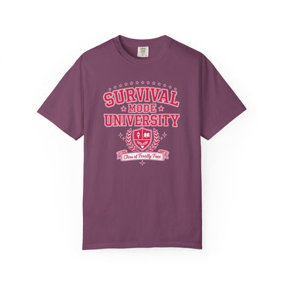 Survival Mode University Graphic Tee | Class of Finally Free