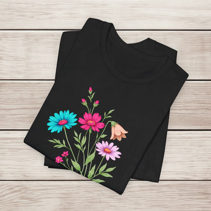 Floral 'Pause. Breathe. Bloom.' Tee