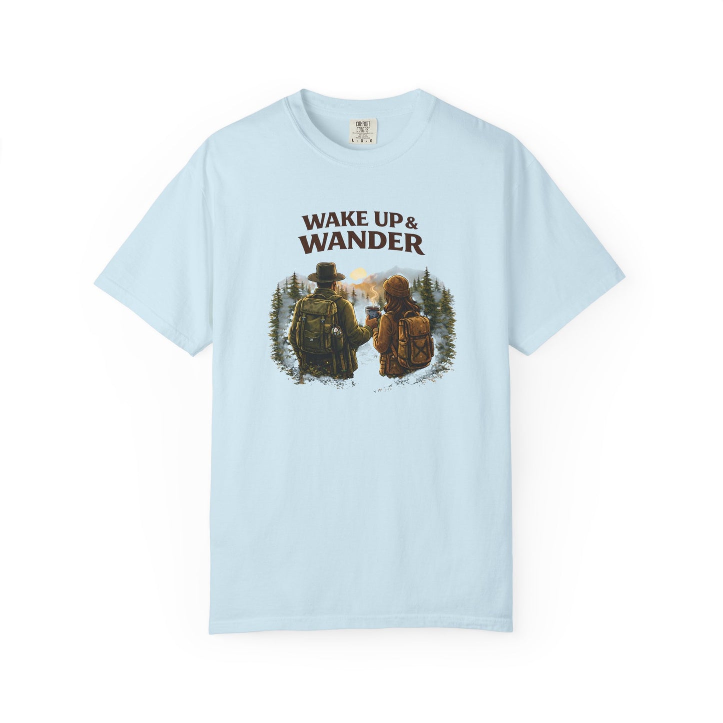 Wake Up & Wander T-Shirt — Adventure Hiking Graphic Tee