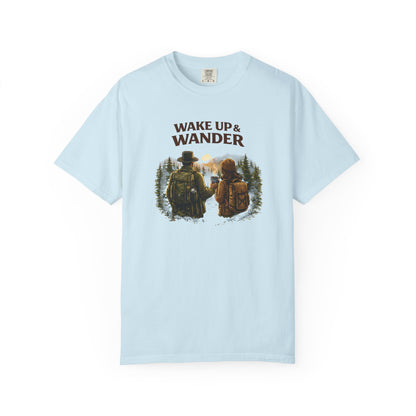 Wake Up & Wander T-Shirt — Adventure Hiking Graphic Tee