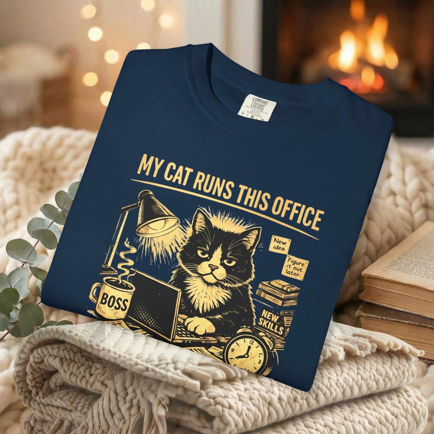 My Cat Runs This Office, I Just Pay The Bills - Graphic Tee