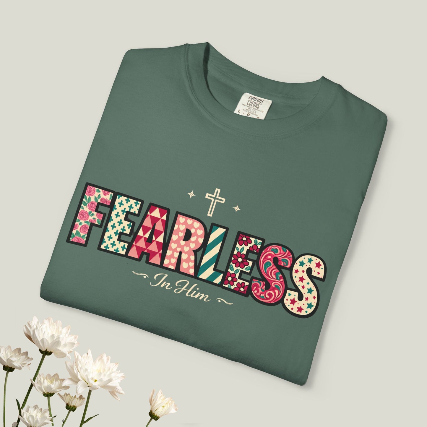 Fearless T-Shirt - Faith-Based Word Art Tee for Christian Entrepreneurs