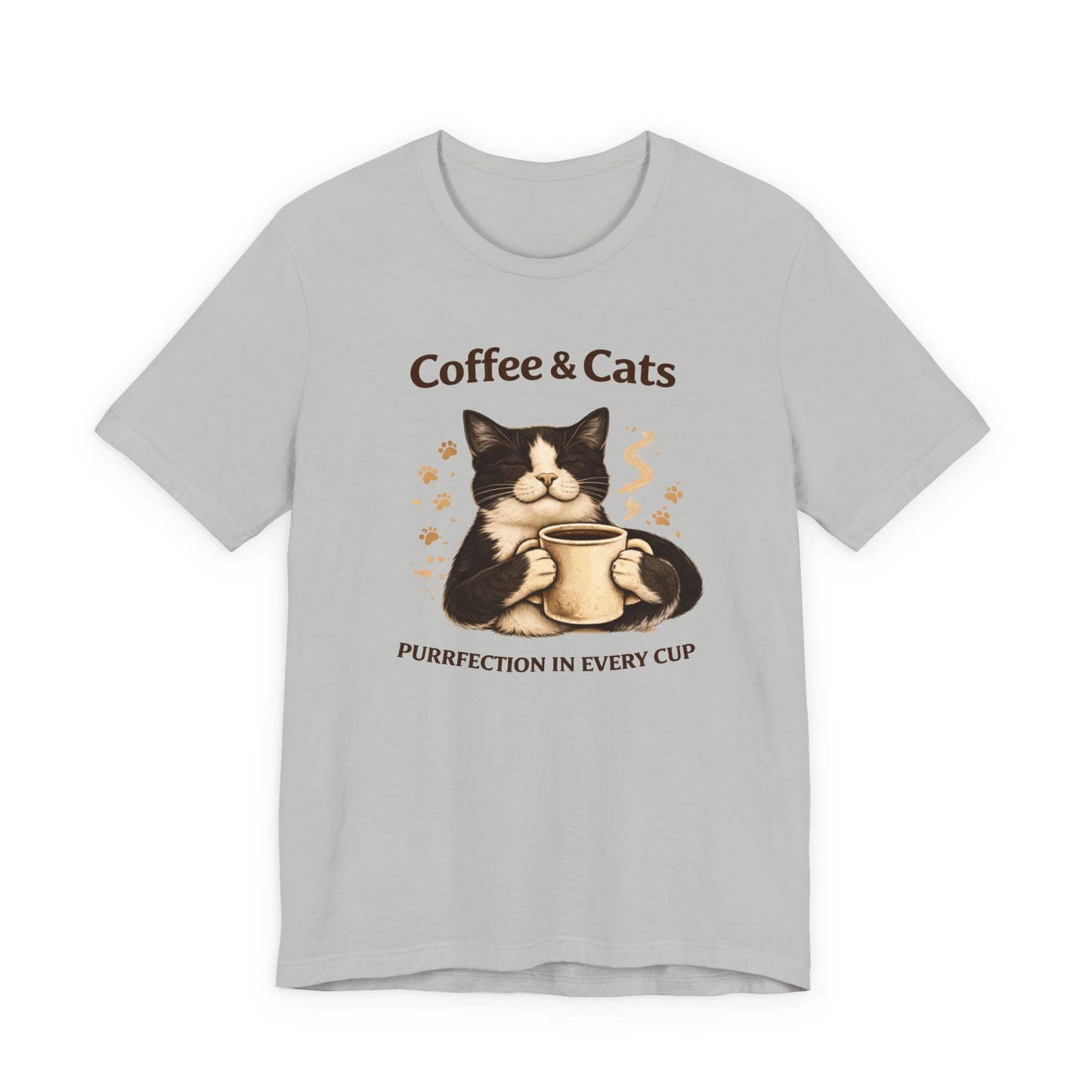 Coffee & Cats, Purrfection in Every Cup T-Shirt