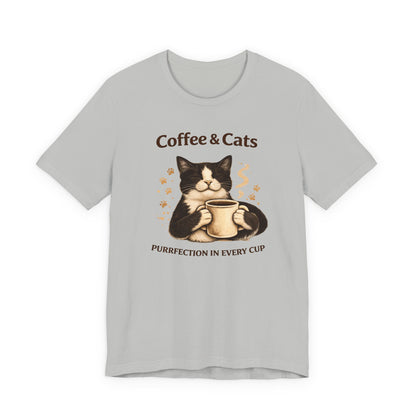 Coffee & Cats, Purrfection in Every Cup T-Shirt