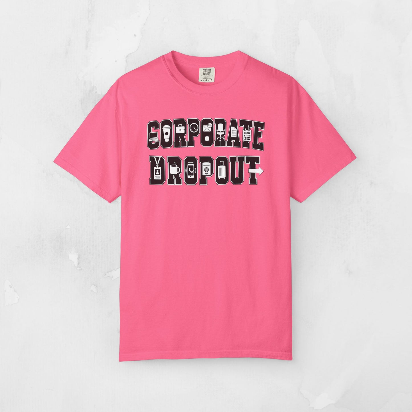 Corporate Dropout Icon Graphic Tee | Collegiate Graphic Shirt