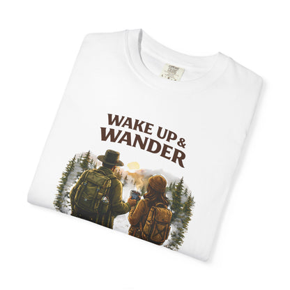 Wake Up & Wander T-Shirt — Adventure Hiking Graphic Tee