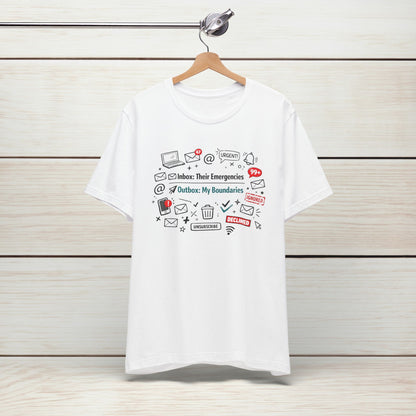 Their Emergencies My Boundaries T-Shirt - Digital Detox Tee for Women