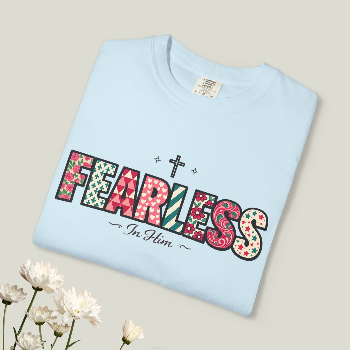 Fearless T-Shirt - Faith-Based Word Art Tee for Christian Entrepreneurs