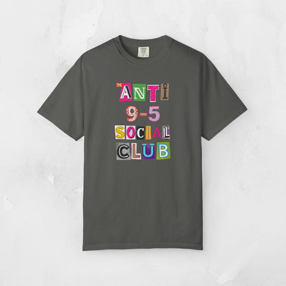 The Anti 9-5 Social Club Tee | Retro Graphic T-Shirt for Women