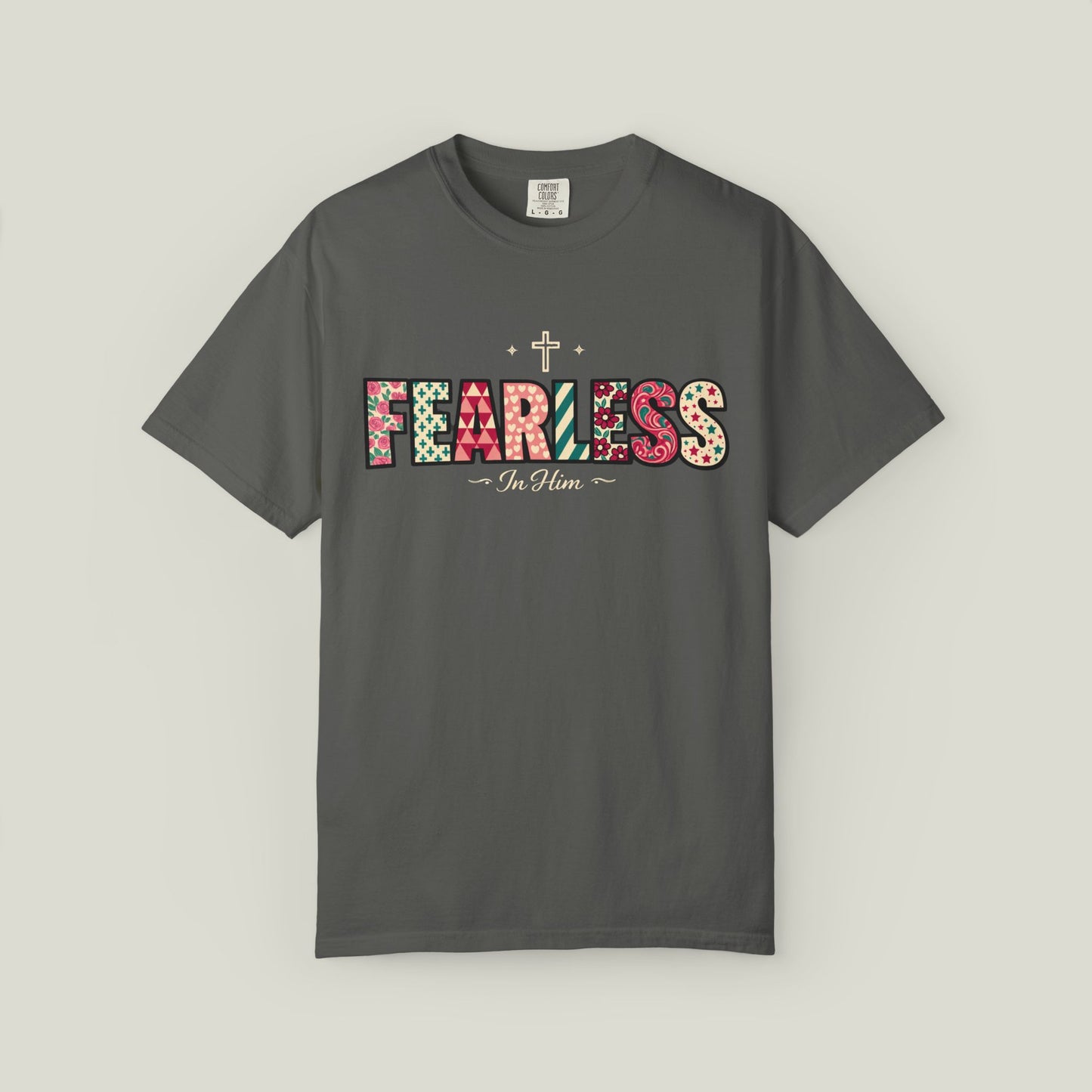 Fearless T-Shirt - Faith-Based Word Art Tee for Christian Entrepreneurs