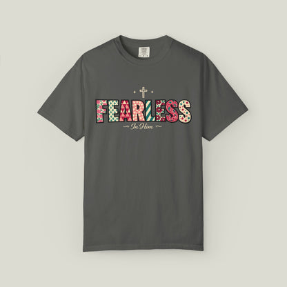 Fearless T-Shirt - Faith-Based Word Art Tee for Christian Entrepreneurs