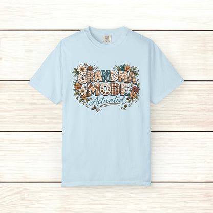 Grandma Mode Activated T-Shirt, Patchwork-Style Tee for Active Grandmas