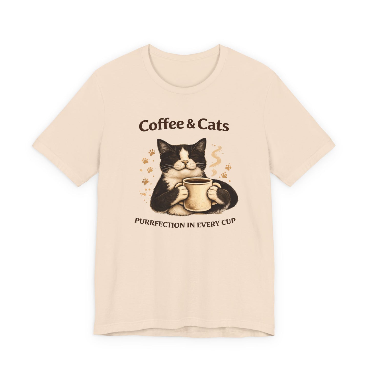 Coffee & Cats, Purrfection in Every Cup T-Shirt