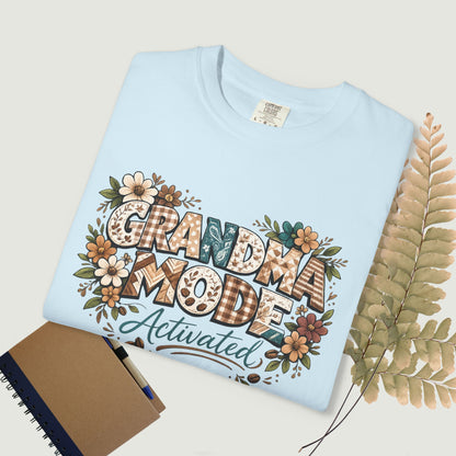 Grandma Mode Activated T-Shirt, Patchwork-Style Tee for Active Grandmas
