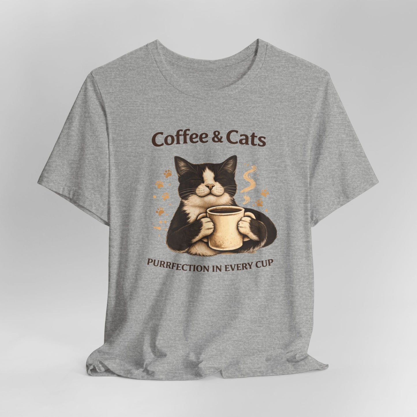 Coffee & Cats, Purrfection in Every Cup T-Shirt