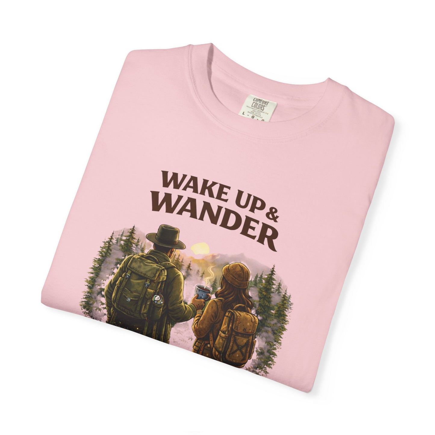 Wake Up & Wander T-Shirt — Adventure Hiking Graphic Tee