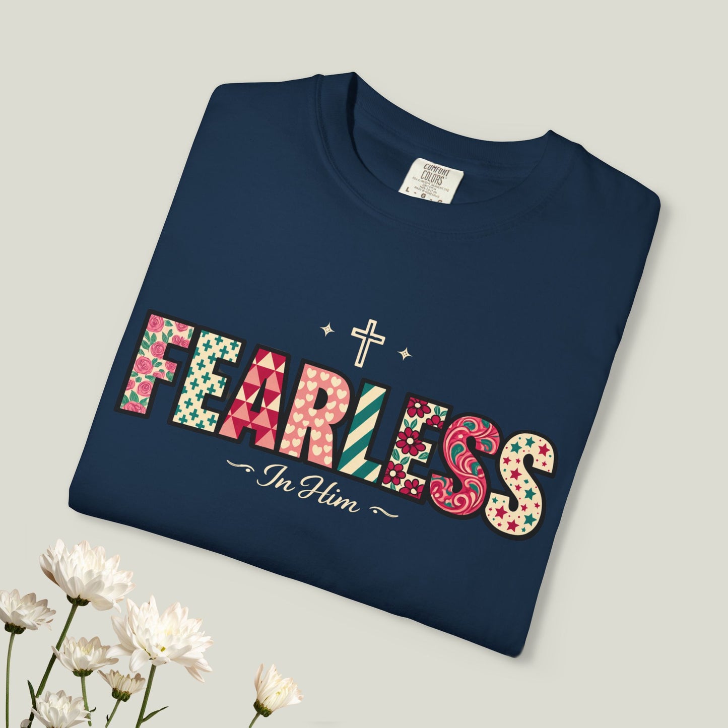 Fearless T-Shirt - Faith-Based Word Art Tee for Christian Entrepreneurs