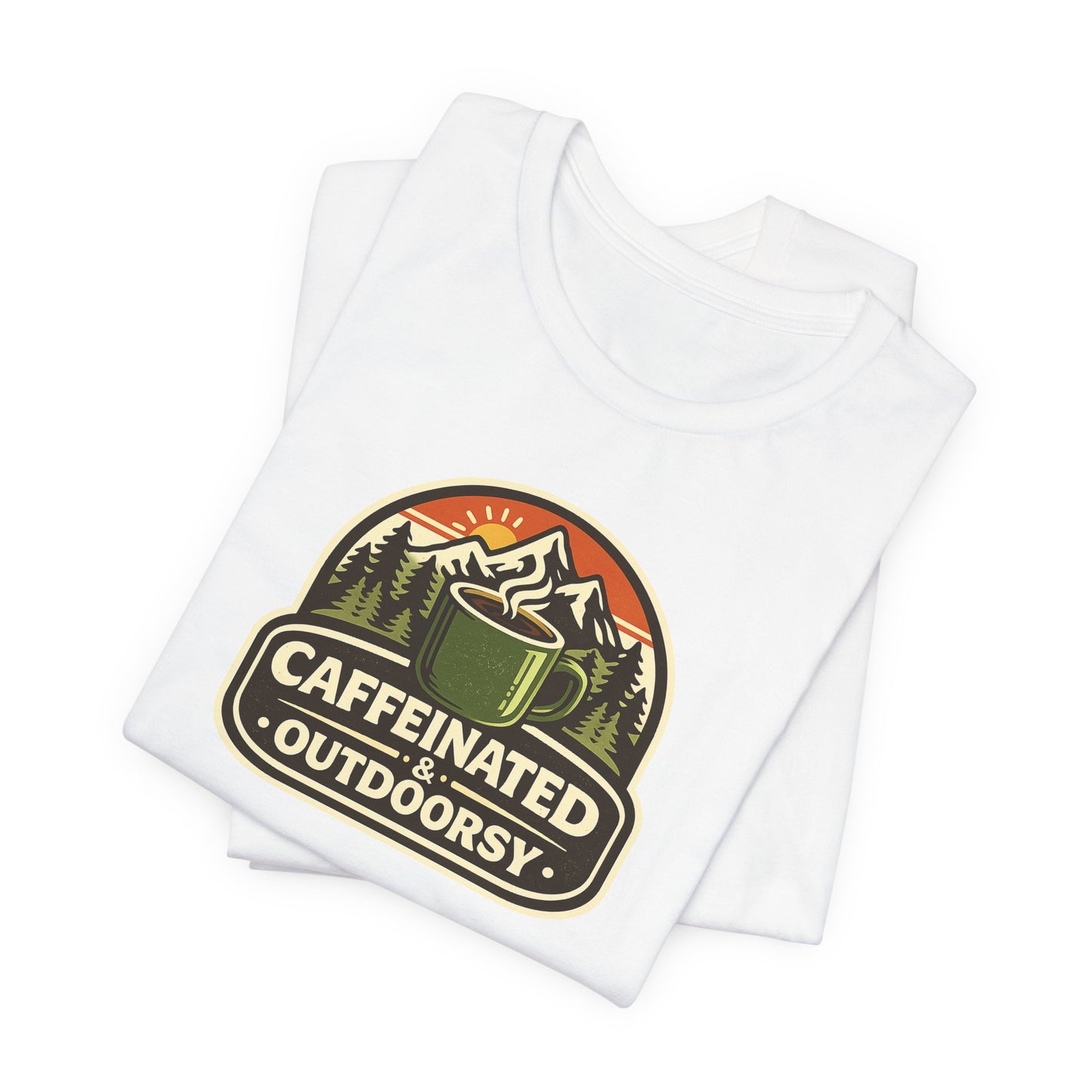 Caffeinated & Outdoorsy Unisex Tee