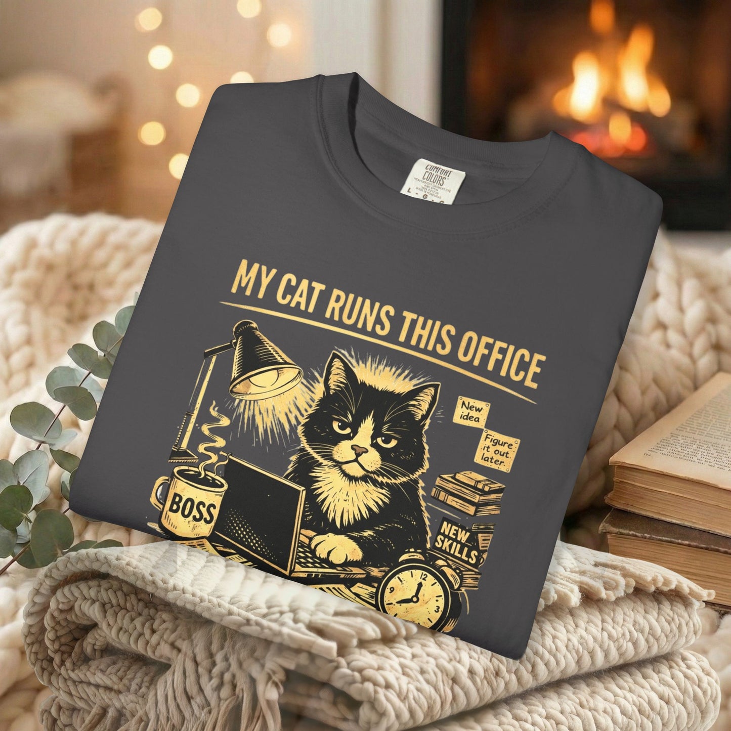 My Cat Runs This Office, I Just Pay The Bills - Graphic Tee