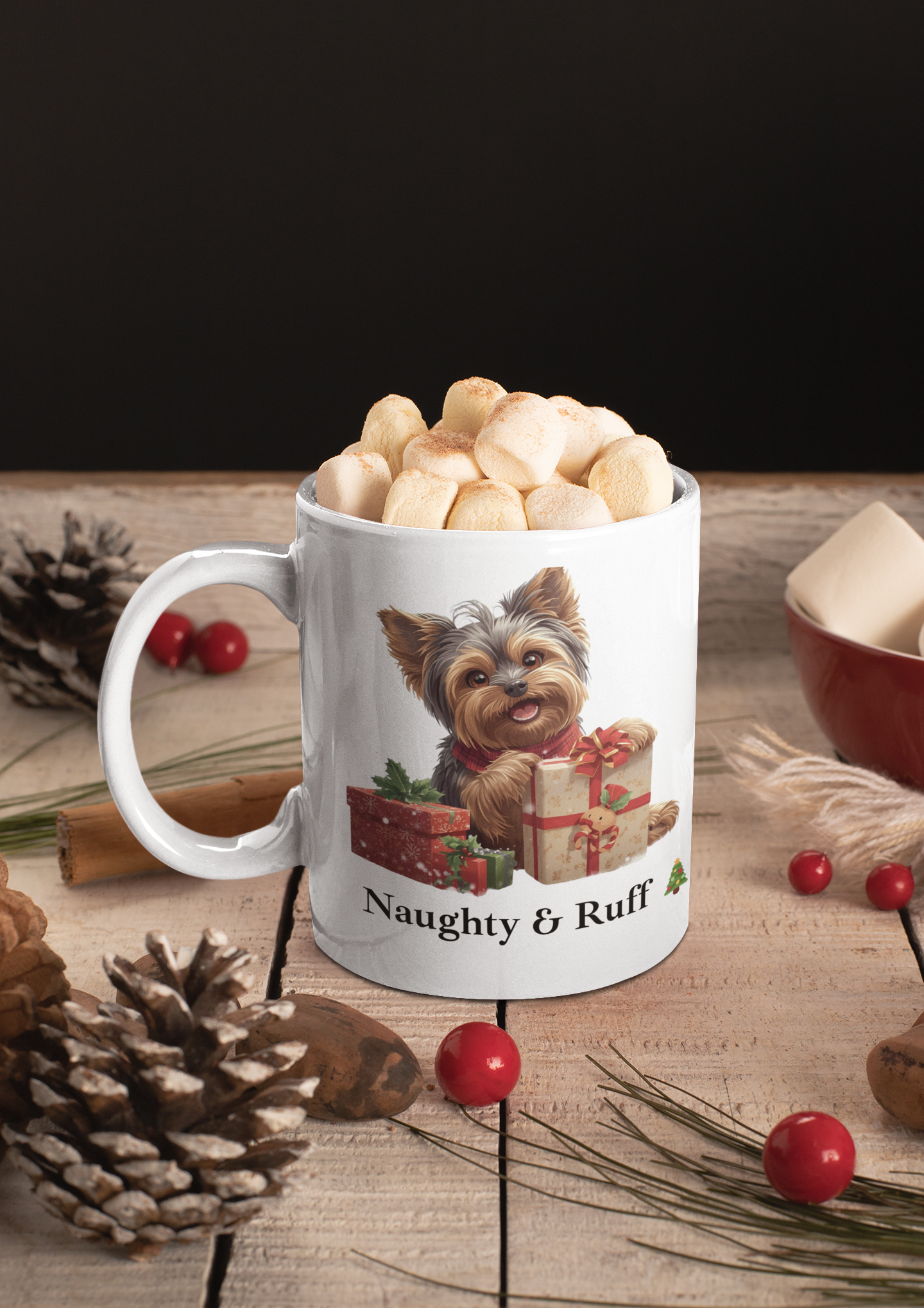 Mug - Cute Yorkie Christmas Mug for Pet Parents