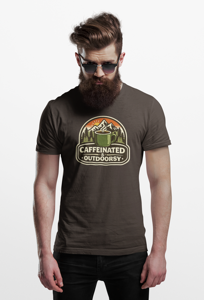 Caffeinated & Outdoorsy Unisex Tee