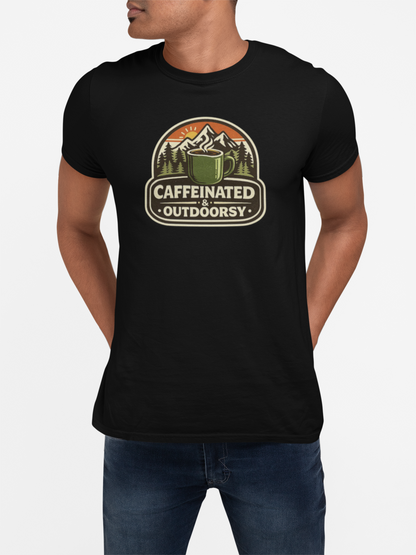 Caffeinated & Outdoorsy Unisex Tee